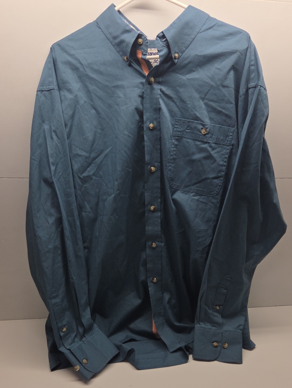 Wrangler George Strait Men's Teal Button-Down Shirt